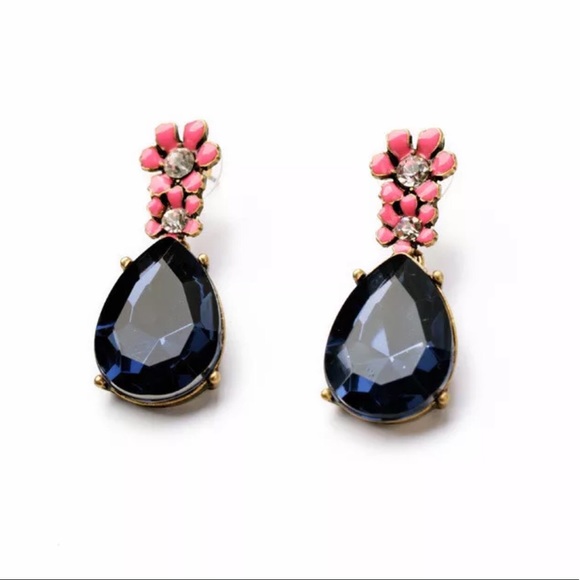 Betsey Johnson Jewelry - Betsey Flower Cluster Drop Earrings